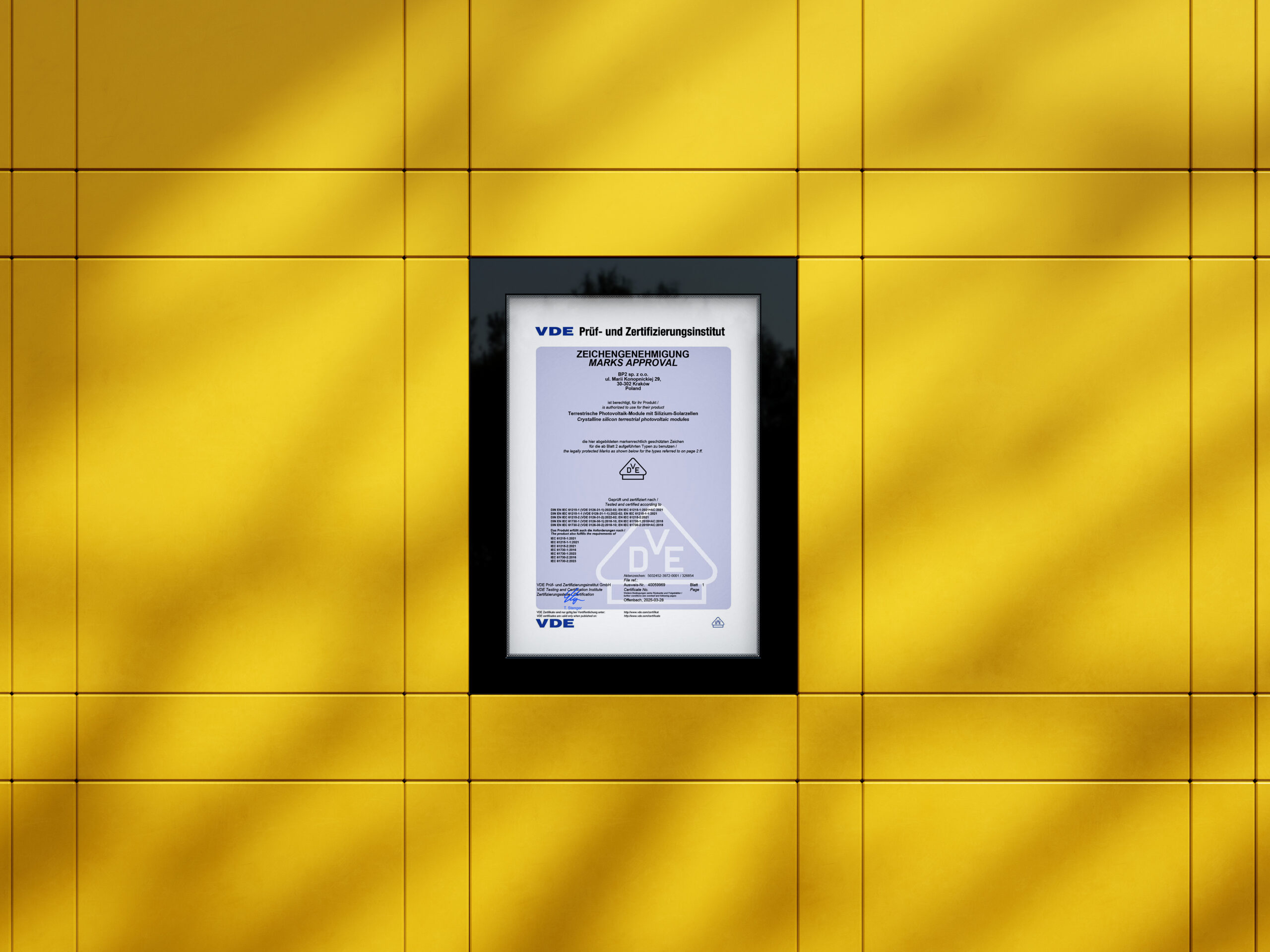 Certificare SOLROOF – Testare și certificare VDE